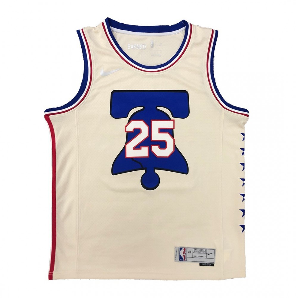 Men's Philadelphia 76ers Ben Simmons #25 2021 Swingman Jersey - Earned Edition-Pro Kit Vault | Brand New 26/27 Sports Jerseys